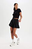 DeFactoFit Sporcu İçi Taytlı Mini Tenis Eteği A2514AX24SPBK81