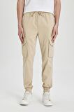 DeFacto Regular Kargo Jogger Kargo Cepli Gabardin Pantolon B6146AX24SPBG732
