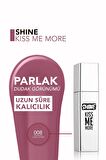 Flormar Kalıcı Parlak Likit Ruj (AÇIK MOR) - Shine Kiss Me More Lls - 008 Long Story - 8682536083812