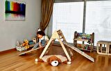 Pikler Tırmanma Seti | Montessori Ahşap Oyuncak Set | Üçgen & Merdiven Rampa & Taşlı Rampa