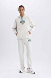 DeFactoFit NBA Milwaukee Bucks Kalın Jogger Eşofman Altı Standart Fit Beli Bağcıklı Cepli D6701AX25SPGR421