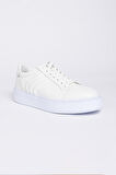 %100 Deri Sneaker Spor Ayakkabı