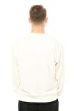 defy's Erkek Oversize Sweat Etiket Detaylı Ekru
