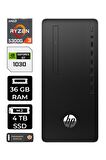 HP 295 G9 RYZEN 3 5300G 36GB RAM 4TB SSD GT1030/4GB W11HOME 6D391EA MASAÜSTÜ PC & PER4 BELLEK