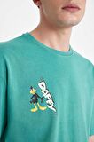 DeFacto Looney Tunes Oversize Fit Bisiklet Yaka Kısa Kollu Tişört B5505AX24SPGN1046
