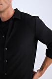 DeFacto Modern Fit Polo Yaka Uzun Kollu Gömlek D3692AX24AUBK81