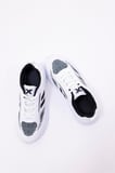 Dijital Baskılı Unisex Beyaz Sneaker - Siyah Desenli Günlük Ayakkabı