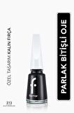 Flormar Klasik Parlak Bitişli Yüksek Pigmentli Oje -nail Enamel- 313 Black Mınımalısm New- 8682536035873