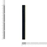 1x40 Pin 2.54mm Dişi Pin Header