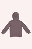 Erkek Çocuk Fermuarlı Sweatshirt Lila