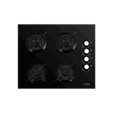 LUXELL FLAT SİYAH CAM ANKASTRE SET 
