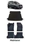 Dacia Dokker 2012 Model 5D Premium Ekstra Havuzlu Paspas Ve Bagaj Havuzu Set