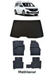 Ford Connect 2015 Model 5D Premium Ekstra Havuzlu Paspas Ve Bagaj Havuzu Set