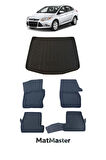 Ford Focus 2011 Model 5D Premium Ekstra Havuzlu Paspas Ve Bagaj Havuzu Set
