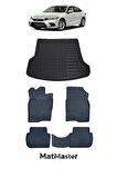 Honda Civic FE1 2025 Model 5D Premium Ekstra Havuzlu Paspas Ve Bagaj Havuzu Set