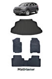 Honda CR-V 2017 Model 5D Premium Ekstra Havuzlu Paspas Ve Bagaj Havuzu Set