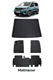 Opel Combo 2022 Model 5D Premium Ekstra Havuzlu Paspas Ve Bagaj Havuzu Set