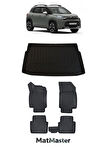 Citroen C3 Aircross 2018 Model 5D Premium Ekstra Havuzlu Paspas Ve Bagaj Havuzu Set