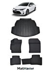 Toyota Corolla 2022 Model 5D Premium Ekstra Havuzlu Paspas Ve Bagaj Havuzu Set