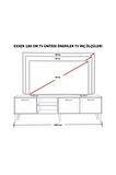 Mezza SET 1583-2072-1622 EXXEN (AHŞAP AYAKLI) TV ÜNİTESİ - ORTA SEHPA - KONSOL SETİ HAT RENGİ