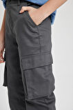 DeFacto Erkek Çocuk Kargo Fit Standart Paça Twill Pantolon B7162A824SPAR58