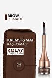 Flormar Yoğun Pigmentli Kalıcı Kaş Pomadı - Brow Pomade - 003 Brown - 8690604572205