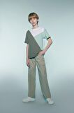 Erkek Çocuk Loose Fit Standart Paça Gofre Dokulu Pantolon