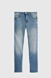 Ds Damat Slim Fit Mavi Düz Boru Paça Denim Pantolon 6HCJ3ORT00102 6HCJ3ORT00102