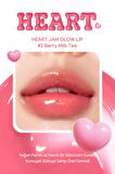 Yoğun Nemlendirici, Parlak Bitişli Balm Peripera Heart Jam Glow Lip (2 Berry Milktea)
