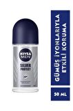 Nivea Men Erkek Roll-on Deodorant Silver Protect 50ml, 48 Saat Anti-perspirant Koruma, Etkili Koruma