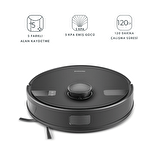 Homend Alex Laser 1291H Moplu ve Haritalamalı Akıllı Robot Süpürge Siyah