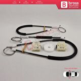 VW New Beetle 1997-2011 3-Kapı HB 1C0837655 İçin Elektrikli Ön Sağ veya Sol Cam Kriko Tamir Seti