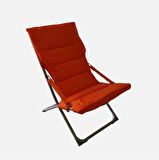 Evinizin Atölyesi Relax Katlanır Koltuk Turuncu - 61X77X90 cm - Ister Dış Mekan Ister Iç Mekanda Kullanabilirsiniz.