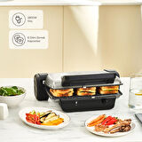 Karaca Crust Grill Toast Izgara Ve Tost Makinesi 6 Dilim Mat Krem
