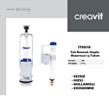 Creavit Tek Basmalı Stoplu Klozet Rezervuar İç Takım IT5010