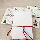 Yılbaşı Hediye Bilekliği 5li Noel Baba, Tek Tek Kartlı