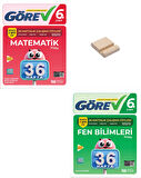 Nitelik 6. Sınıf Matematik ve Fen Bilimleri 36 Haftalık Görev Föyleri + Telefon Standı