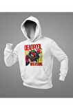 Deadpool x Wolverine Baskılı Unisex Oversize Marvel Karakter Hoodie
