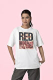 Taylor's Version Red Baskılı Unisex Tişört, Oversize Şarkıcı Taylor Swift Tişört