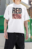 Taylor's Version Red Baskılı Unisex Tişört, Oversize Şarkıcı Taylor Swift Tişört