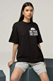 No Pain No Gain Yazılı Unisex Oversize Tişört
