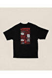 Dergi Kapağı Deadpool Baskılı Oversize Unisex Marvel Tişört