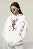 Joker Kart Tasarım Baskılı Unisex Oversize Kötü Karakter Hoodie
