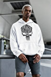 Özel Tasarım Punisher Baskılı Unisex Oversize Marvel Hoodie