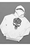 Özel Tasarım Punisher Baskılı Unisex Oversize Marvel Hoodie