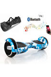 Elektrikli Kaykay Full Ledli Hoverboard Bluetooth Hoparlörlü 6.5 Inch Çanta Hediye D03