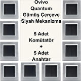 Asyagrup Ovivo Quantum Gümüş İkili Set Komütatör - Anahtar