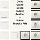 Ovivo Beyaz İkili Set - Çerçeve Dahil