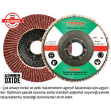 FLAP DİSK ZIMPARA 180 x 60 KUM (5 Adet)