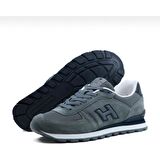 HAMMER JACK 19250 GRİ HAKİKİ DERİ COMFORT CASUAL GÜNLÜK SPOR AYAKKABISI